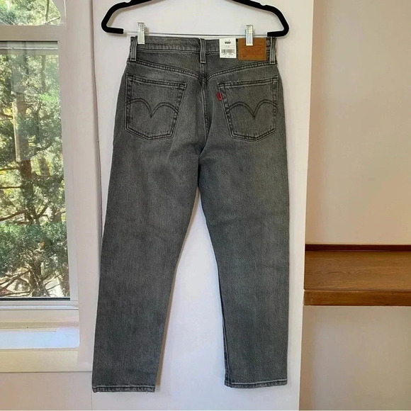NWT Free People Levi's 501 Original Crop Jeans Mid Rise Straight Leg Firestarter - Picture 8 of 16